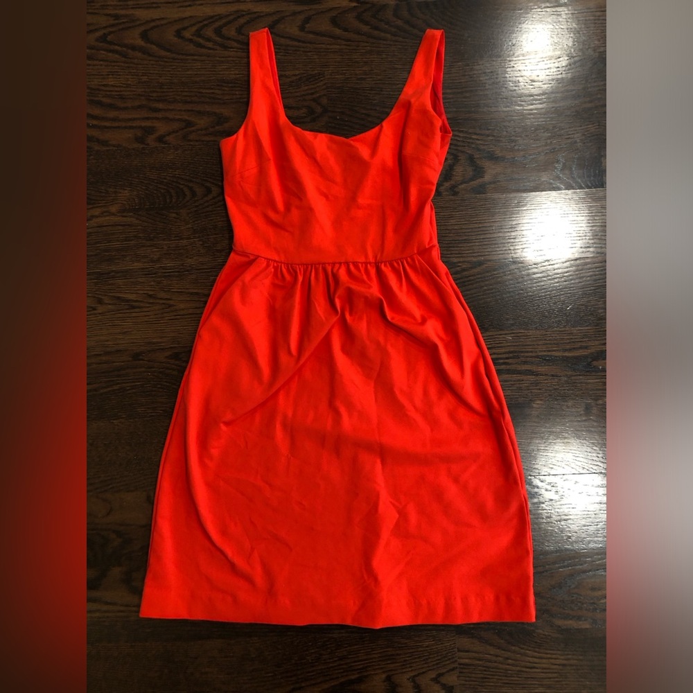 Cynthia Rowley Vibrant Red/Orange Casual Going Out Dress Size XS Pockets